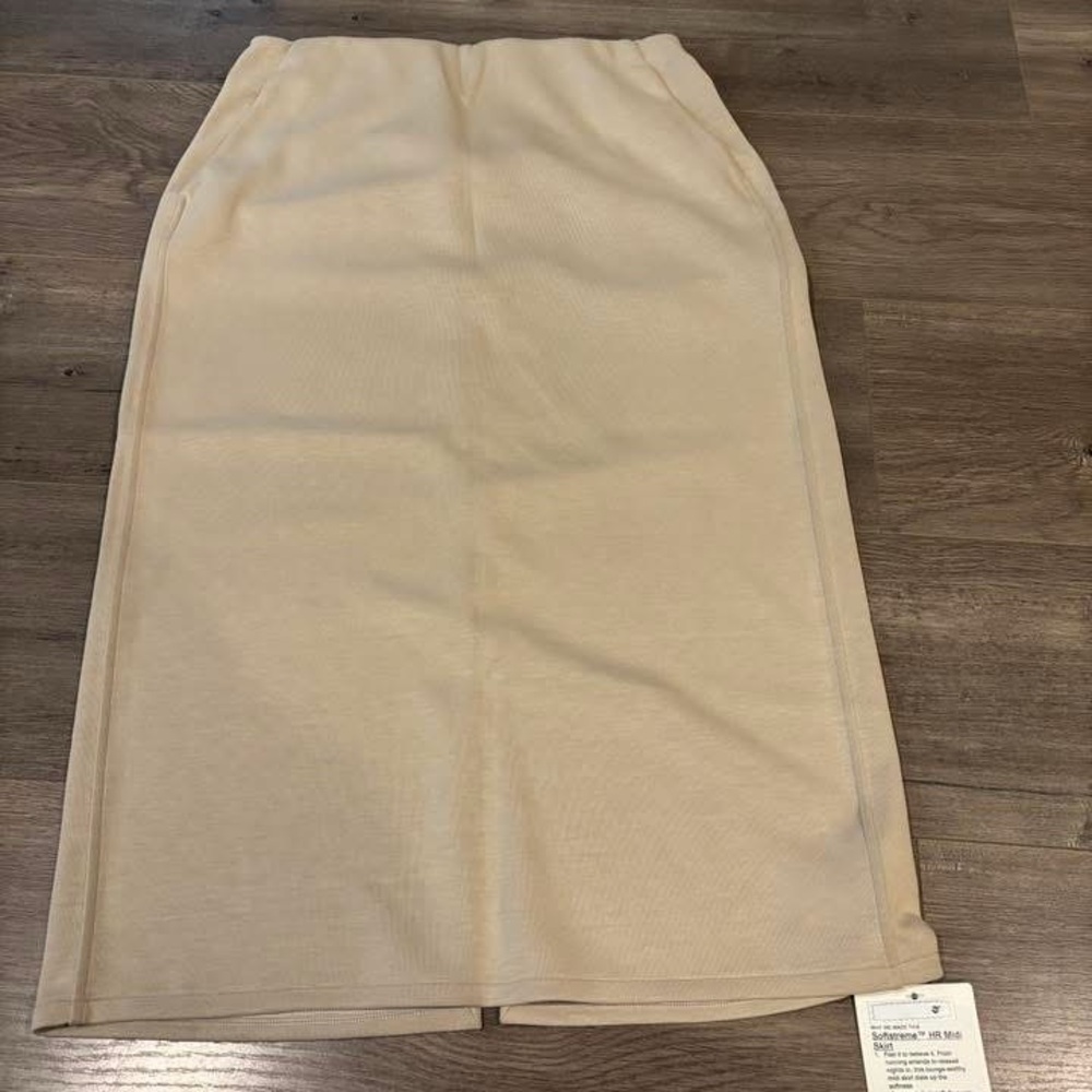 lululemon athletica Cream Straight Midi Skirt